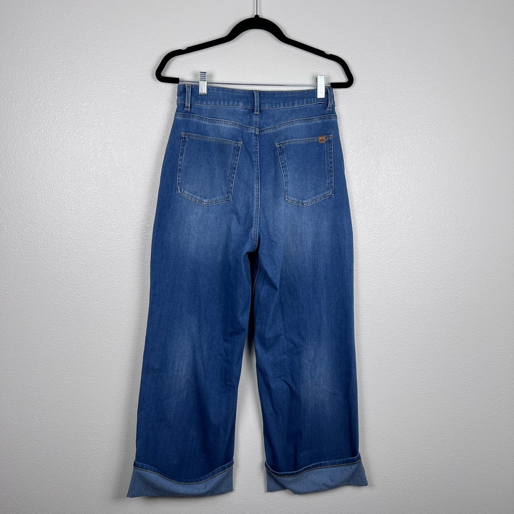Halara Women's Flex High Waisted Rolled Hem Wide Leg Jeans Sz M - Picture 6 of 6